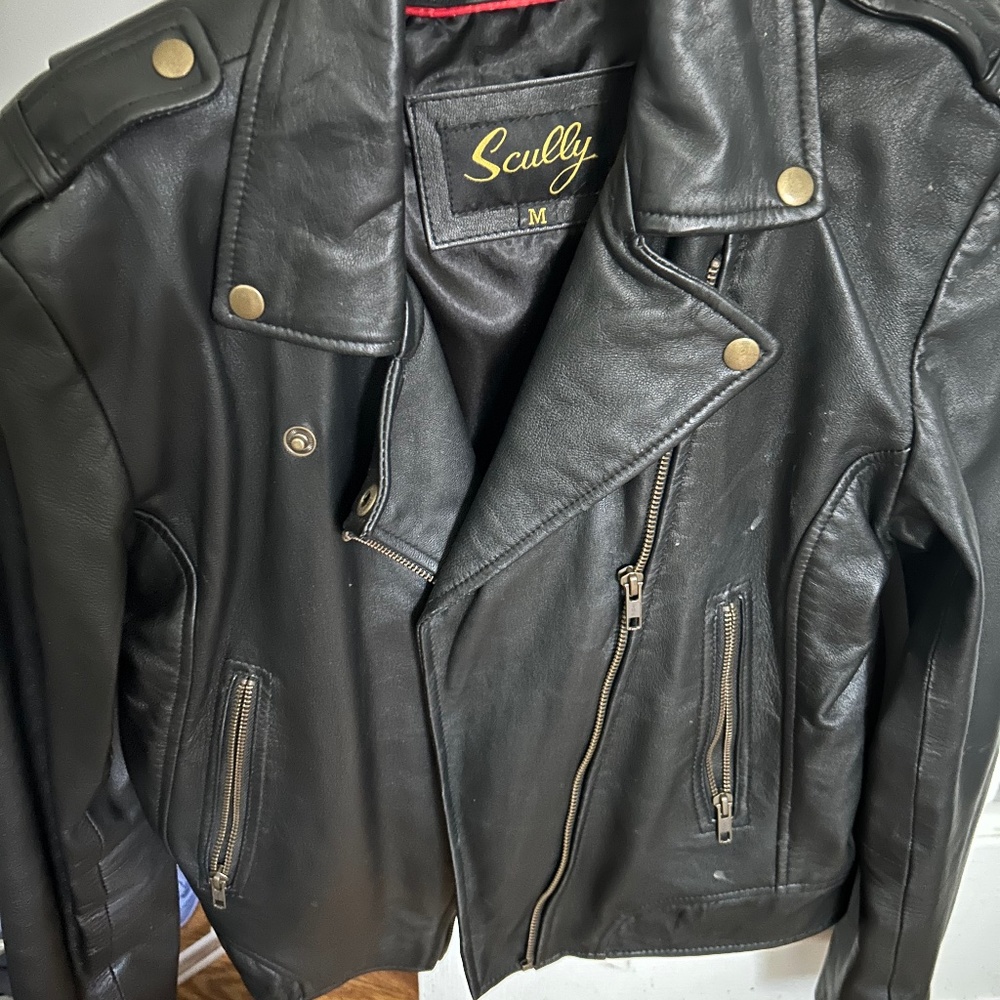 Sully black leather jacket